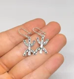 Moroccan Tuareg Sterling Silver Amazigh Yaz Earrings: Berber Jewelry