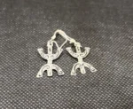 Moroccan Tuareg Sterling Silver Amazigh Yaz Earrings: Berber Jewelry - Image 2