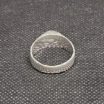 Vintage Berber Sterling Silver Ring: Tuareg Chevron Bead, Size 9 - Image 2