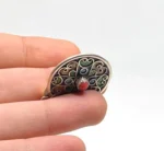 Amazigh Coral Pendant sterling silver