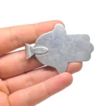 Hand engraved Moroccan Hamsa Judaica pendant