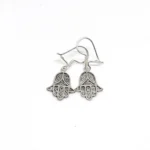 Moroccan Berber protection earrings close up