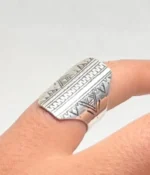 Berber silver ring vintage ethnic jewelry