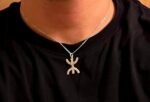 Handmade Berber Moroccan silver pendant