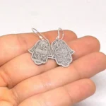Amazigh spiritual Hamsa earrings