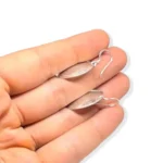 Tuareg Berber spiral sterling silver earrings