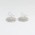 Berber tribal spiral earrings antique finish