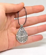Berber Tuareg cross pendant 925 silver close-up