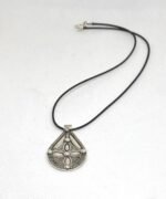 Handmade Tuareg cross African silver pendant