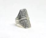 Moroccan Sterling Silver Ring vintage engraved