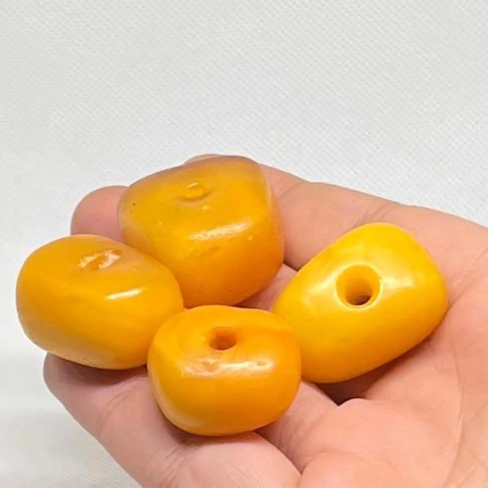 antique-natural-moroccan-baltic-amber-beads-butterscotch-dzi-45g-4 ancient-moroccan-amber-collection