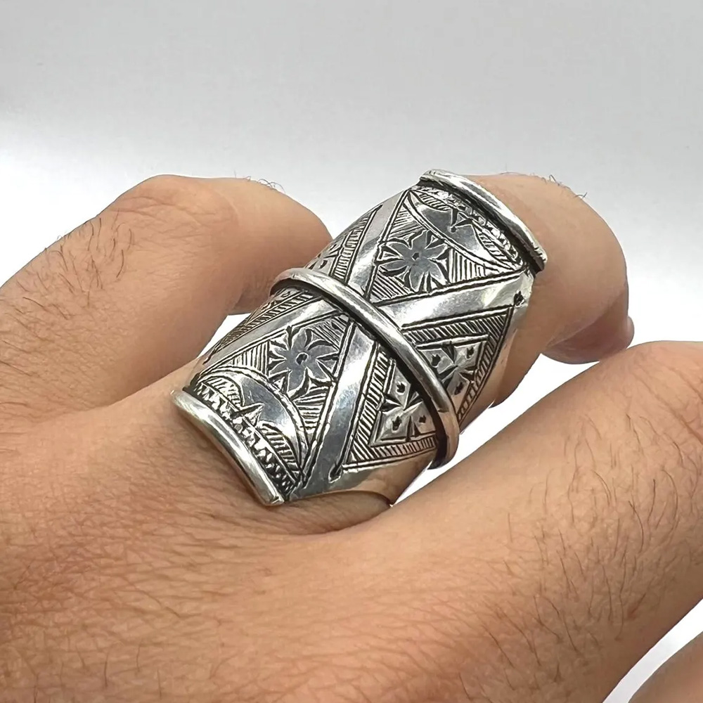 handmade-berber-tuareg-sterling-silver-ring-boho-ethnic-jewelry-1 women-handmade-ring