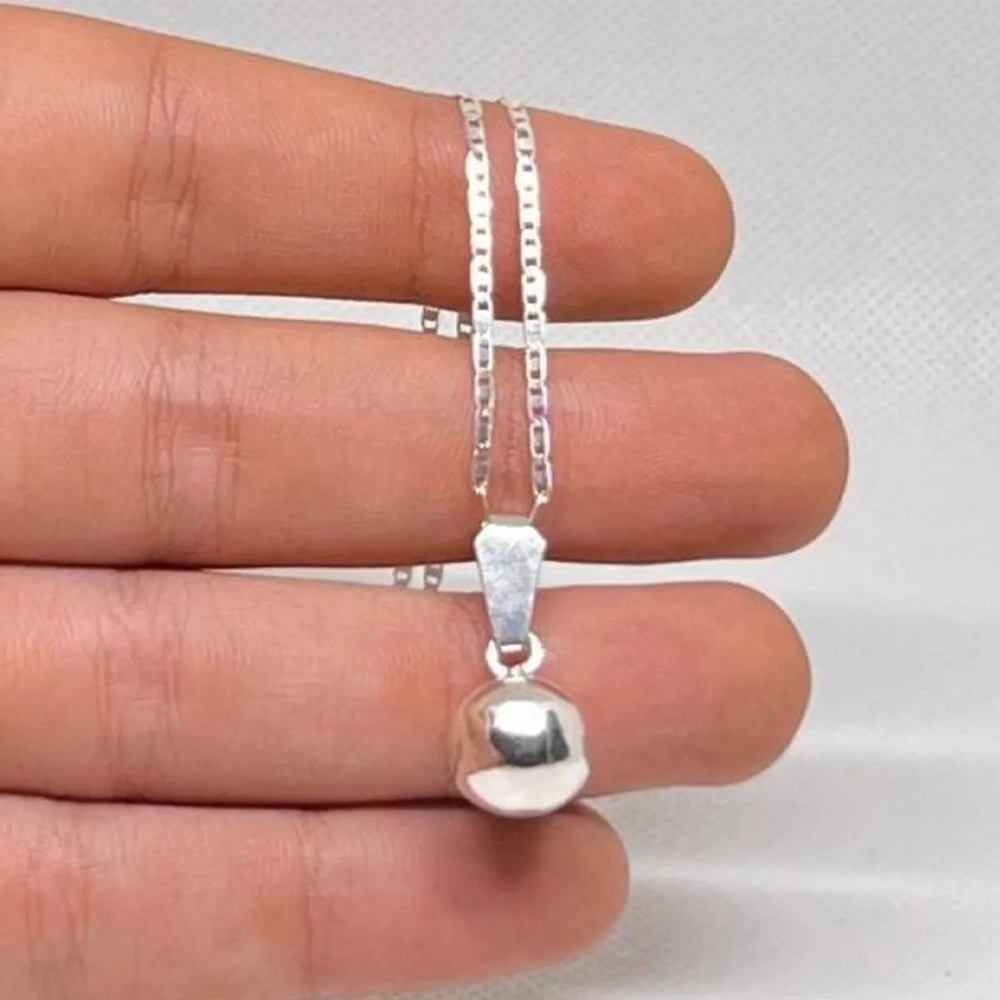 handmade-sterling-silver-ball-necklace-moroccan-berber-tribal-jewellery-1 minimalist-berber-silver-necklace