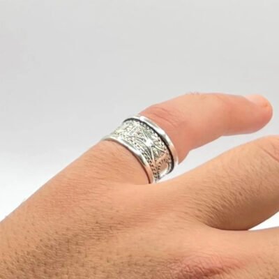 handmade-sterling-silver-tuareg-ring-moroccan-tuareg-silver-ring
