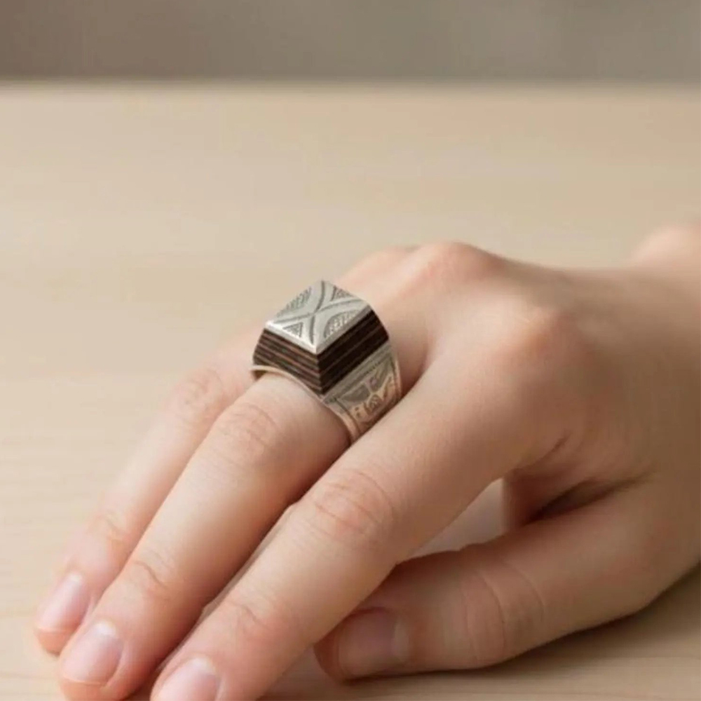 handmade-sterling-silver-tuareg-ring-ebony-inlay-berber-tribal-jewellery-5 handmade-berber-ebony-ring