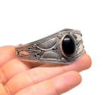 onyx-sterling-silver-cuff-bracelet-handmade