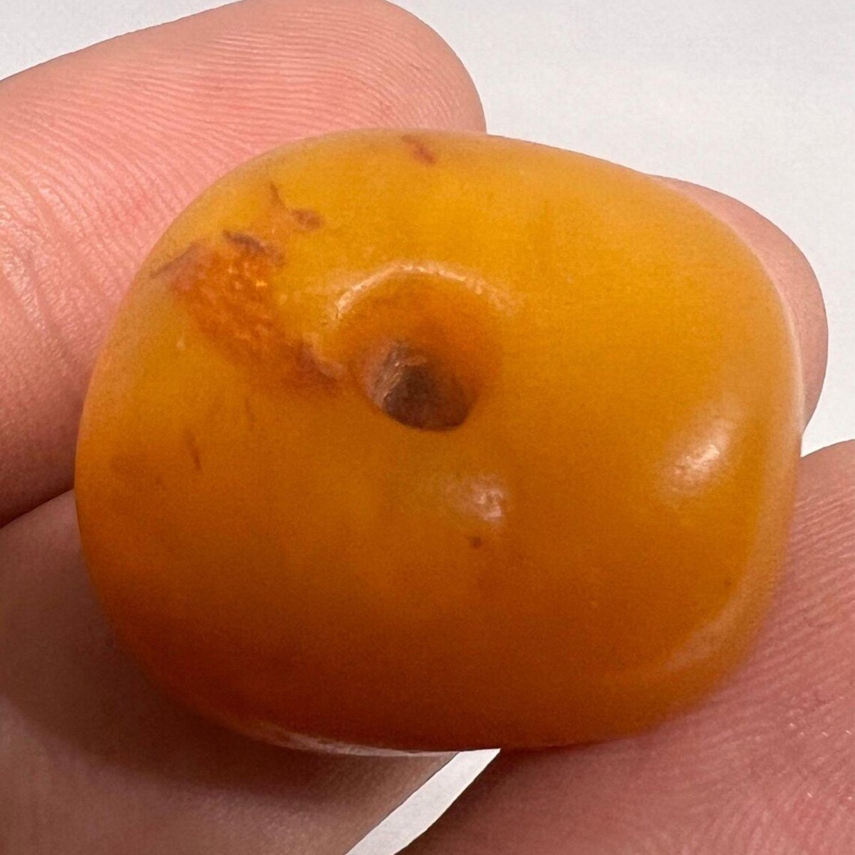 Antique Baltic Amber Bead 22mm – Genuine Honey Cognac Natural Amber-3 natural_untreated_baltic_amber_gemstone