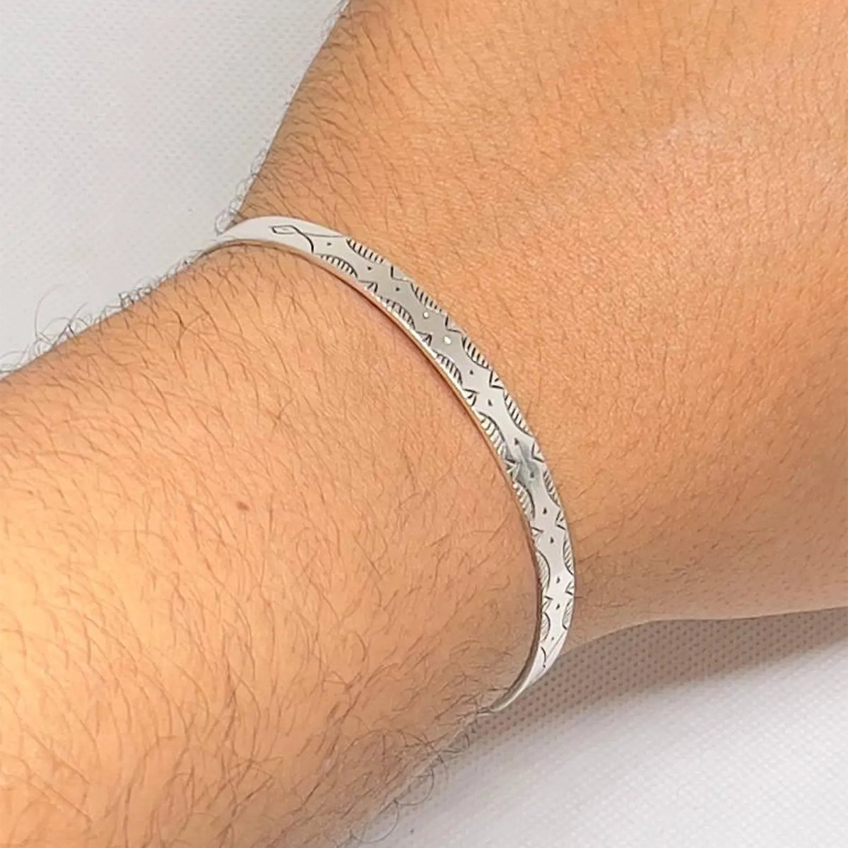 Handmade Berber Tribal Moroccan Silver Cuff Bracelet – Adjustable Tuareg Boho Bangle for Men & Women-4 handmade_berber_tribal_moroccan_silver_cuff_bracelet