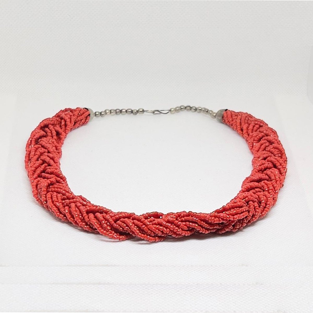 Handmade Berber Red Coral Necklace Antique Italian Coral Beads Vintage Moroccan Tribal Jewelry-1 handmade_moroccan_red_coral_necklace