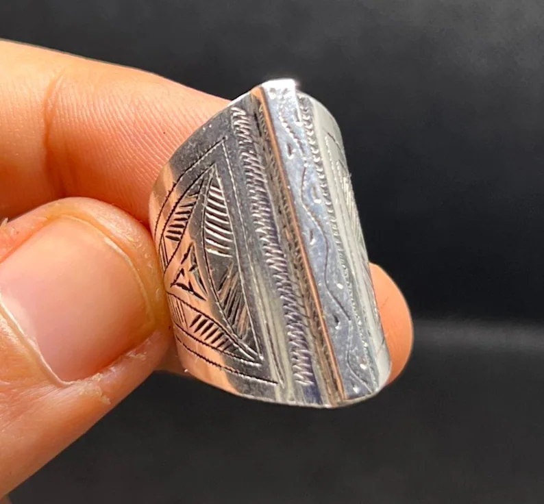 Sahara Berber Handmade Sterling Silver Tuareg Ring Sahara Berber Handmade Sterling Silver Tuareg Ring