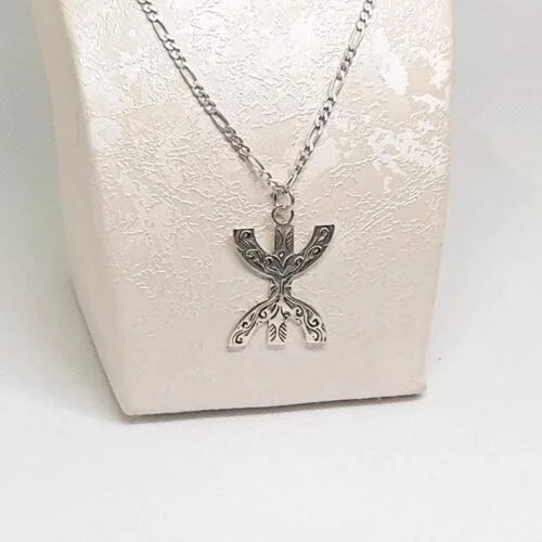 Handmade Amazigh Berber sterling silver necklace Freedom Symbol