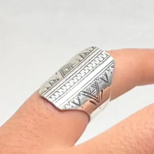 Berber silver ring vintage ethnic jewelry