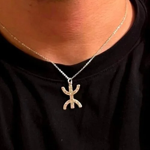 Handmade Berber Moroccan silver pendant