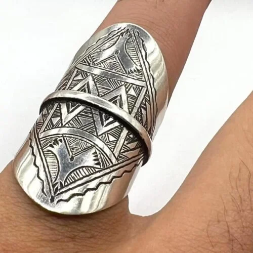 Moroccan Silver Rings – Handmade Engraved Berber Tuareg Rings